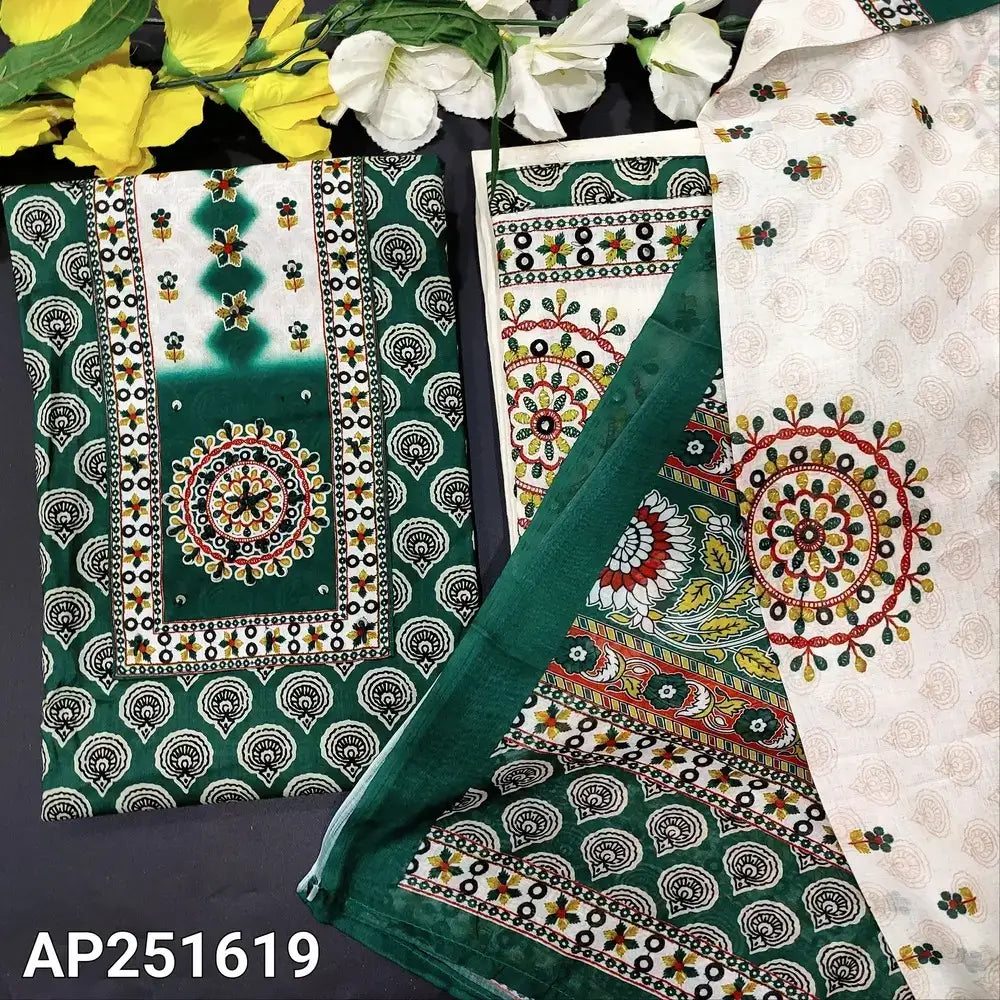Green printed soft cotton salwar material ap251619-Neidhal