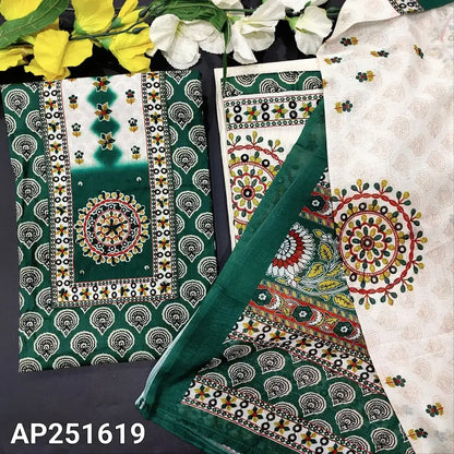 Green printed soft cotton salwar material ap251619-Neidhal