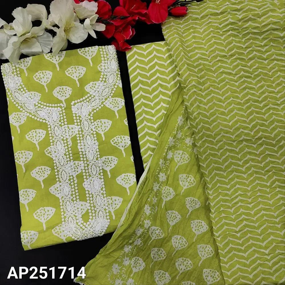 Green printed soft cotton salwar material ap251714-Neidhal