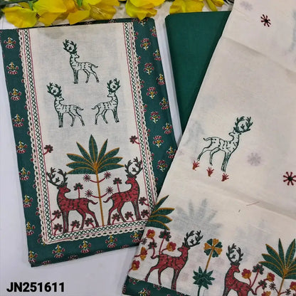 Green printed soft cotton salwar material jn251611-Neidhal