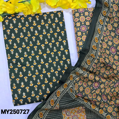 Green printed soft cotton salwar material my250727-Neidhal
