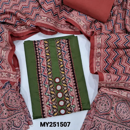 Green satin cotton salwar material my251507-Neidhal