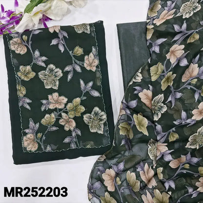 Green semi georgette salwar material mr252203-Neidhal