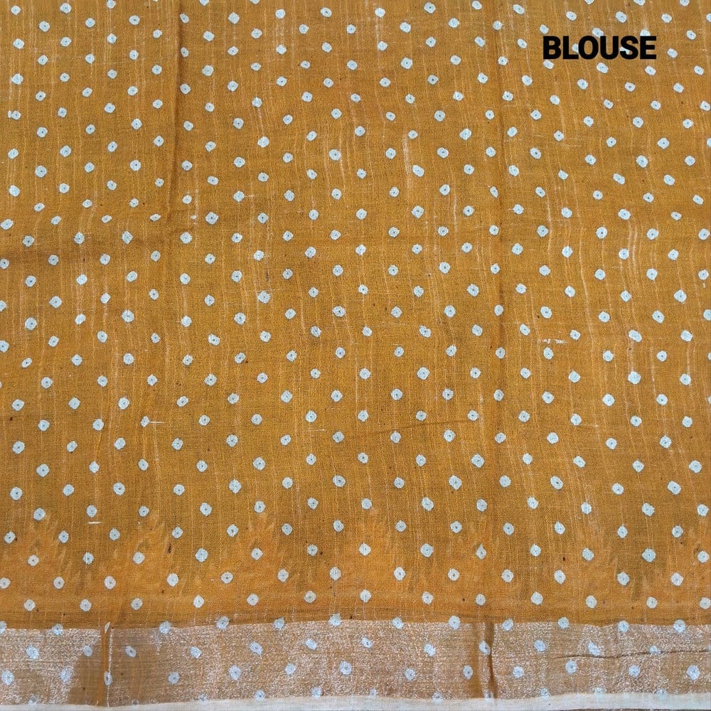 green semi linen saree ns203-Neidhal