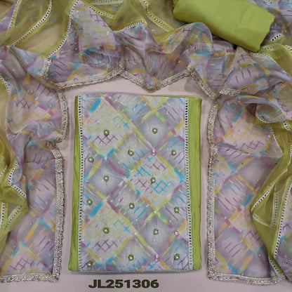 Green silk cotton salwar material jl251306-Neidhal