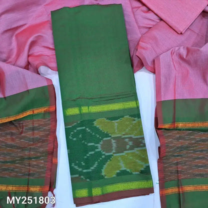 Green silk cotton salwar material my251803-Neidhal
