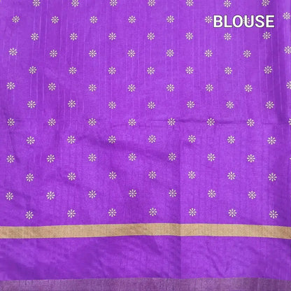 Grey checkered printed fancy chappa silk saree ns200-Neidhal