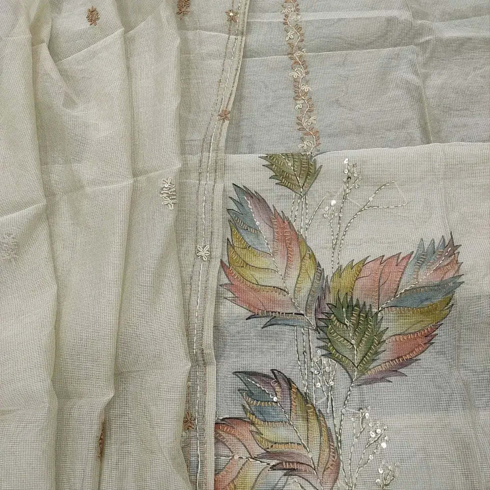 Grey digital printed super net salwar material ap250709-Neidhal