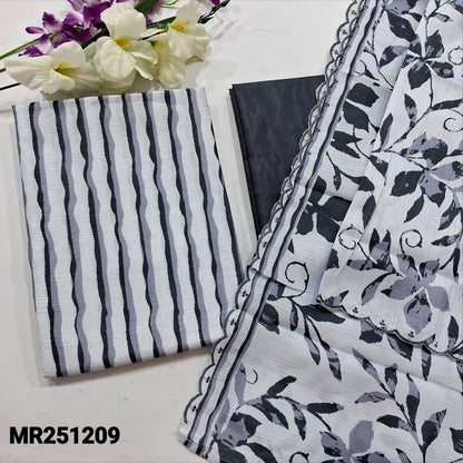 Grey fancy slub silk cotton salwar material mr251209-Neihdal