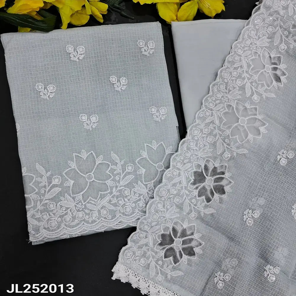 Grey kota silk cotton salwar material jl252013-Neidhal