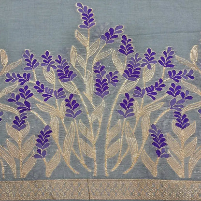 Grey mul chanderi silk cotton salwar material jn251501-Neidhal