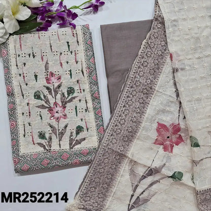 Grey printed cotton salwar material mr252214-Neidhal