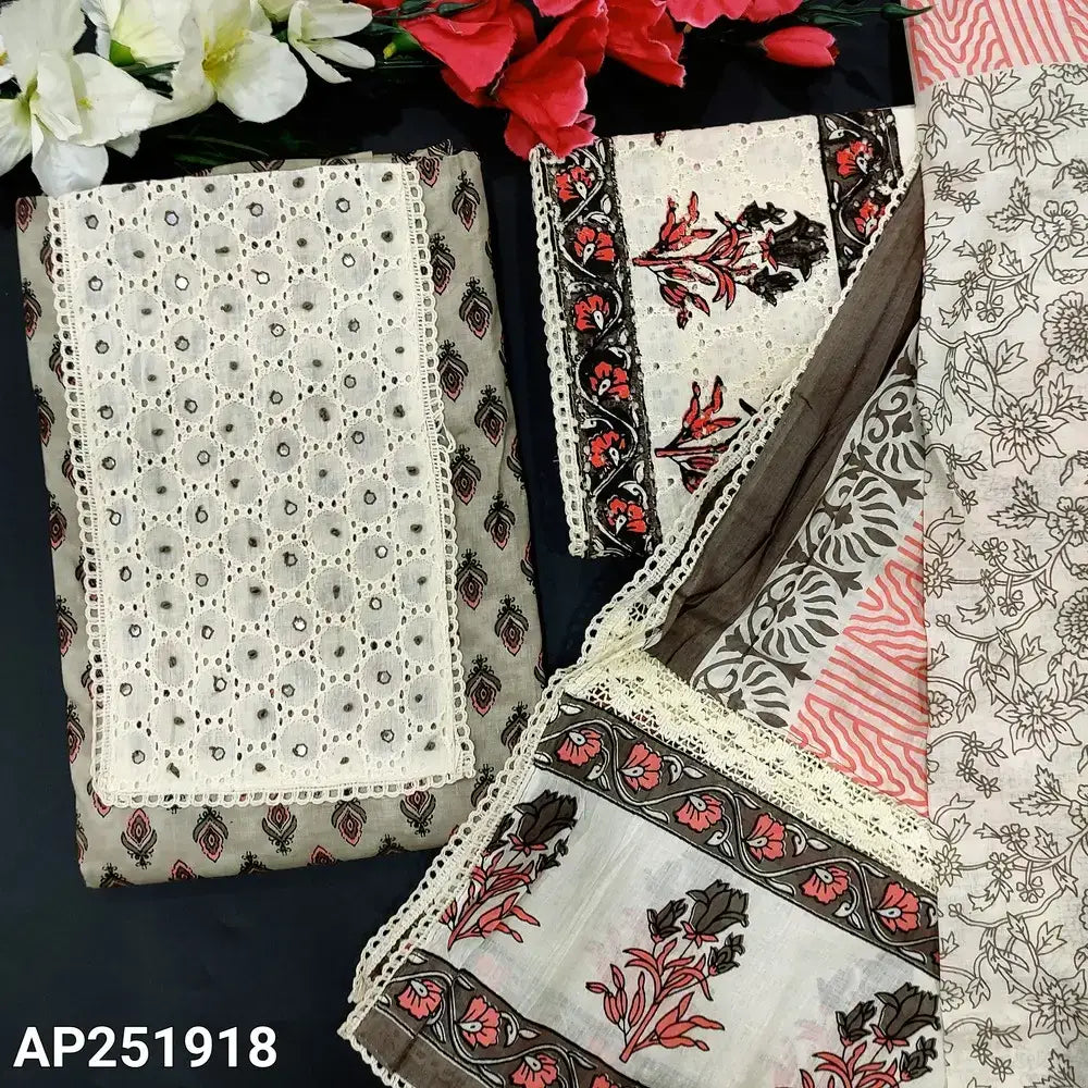 Grey shaded printed soft cotton salwar material ap251918-Neidhal