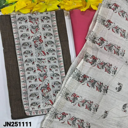 grey south handloom cotton salwar material jn251111-Neidhal
