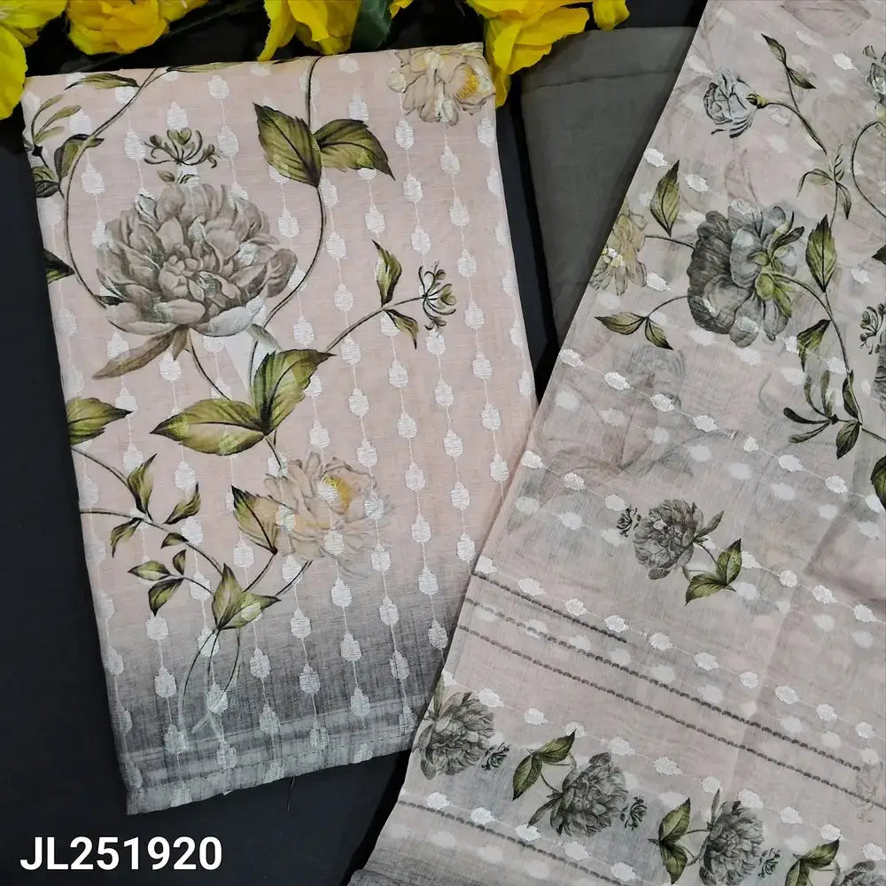 Half white fancy semi linen salwar material jl251920-Neidhal