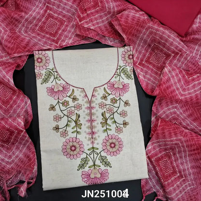 Half white flex cotton salwar material jn251004-Neidhal