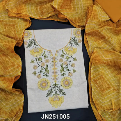Half white flex cotton salwar material jn251005-Neidhal