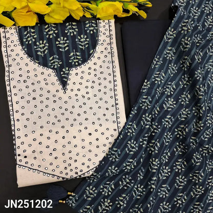 Half white flex cotton salwar material jn251202-Neidhal