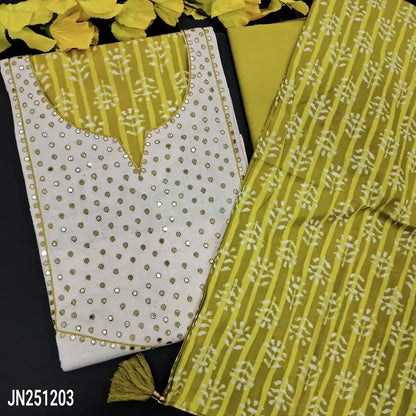 Half white flex cotton salwar material jn251203-Neidhal