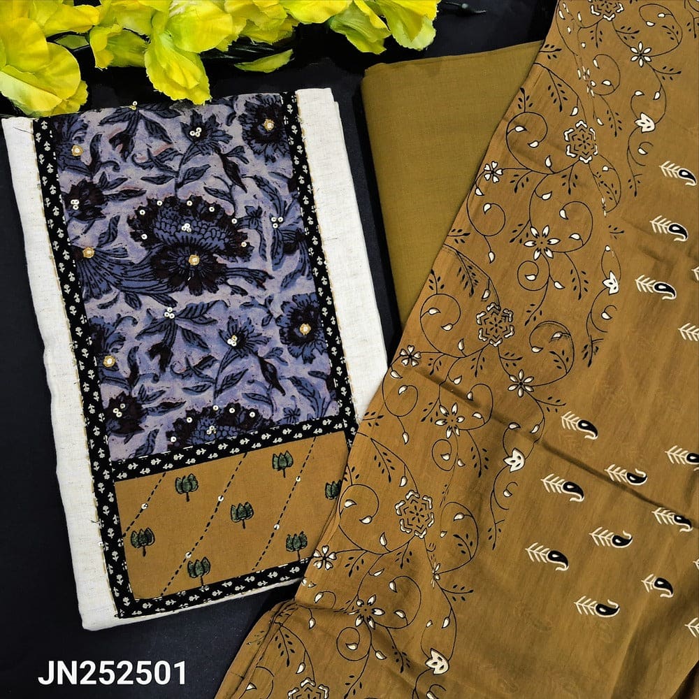 Half white flex cotton salwar material jn252501-Neidhal