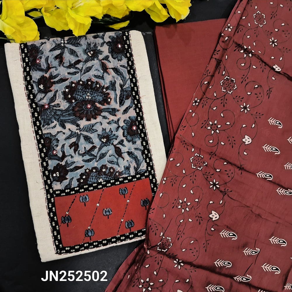 Half white flex cotton salwar material jn252502-Neidhal