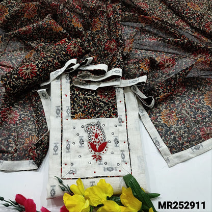 Half white flex cotton salwar material mr252911-Neidhal