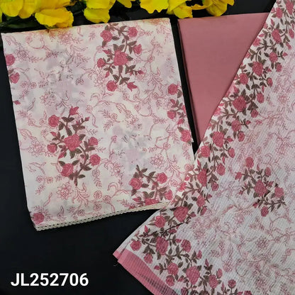 Half white floral printed pure cotton salwar material jl252706-Neidhal