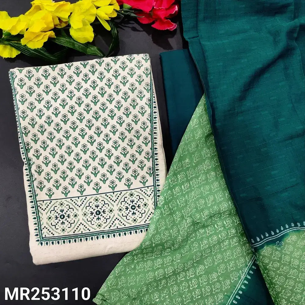 Half white jute flex cotton salwar material mr253110-Neidhal