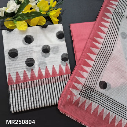 Half white kota fabric salwar material mr250804-Neidhal