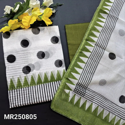 Half white kota fabric salwar material mr250805-Neidhal