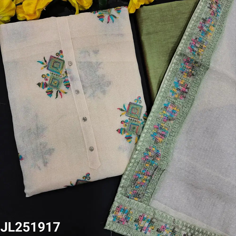 Half white premium super net salwar material jl251917-Neidhal