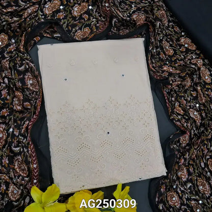 Half white pure cotton salwar material ag250309-Neidhal