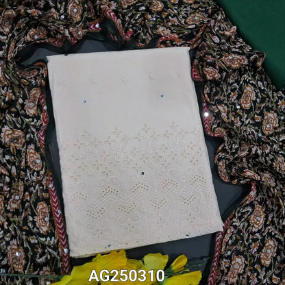 Half white pure cotton salwar material ag250310-Neidhal