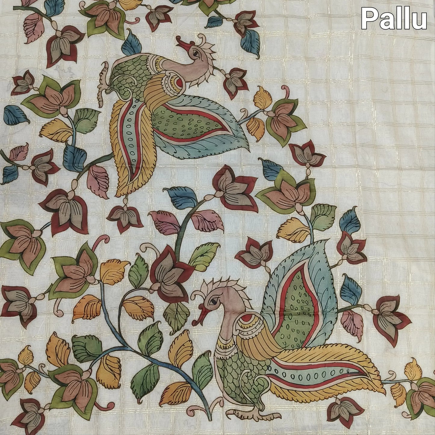 Half white silk cotton saree ns93-Neidha