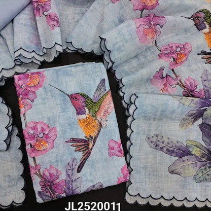 Ice blue digital printed premium linen salwar material jl2520011-Neidhal