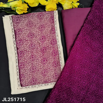 Ivory crinkled fancy silk cotton salwar material jl251715-Neidhal