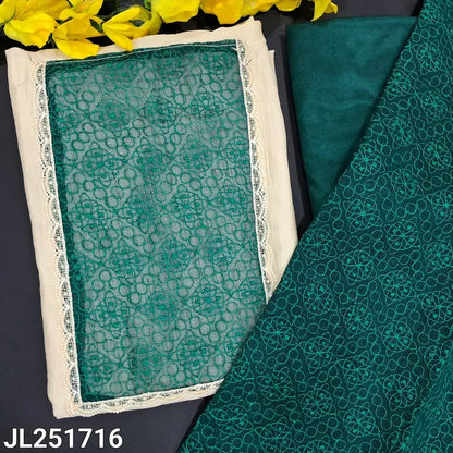 Ivory crinkled fancy silk cotton salwar material jl251716-Neidhal