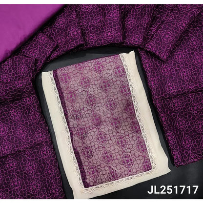 Ivory crinkled fancy silk cotton salwar material jl251717 Neidhal