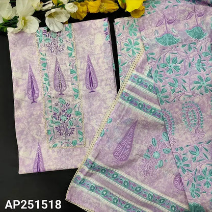 Lavender cotton salwar material ap251518-Neidhal