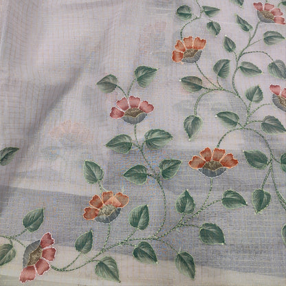 Lavender digital printed fancy organza saree ns75-Neidhal