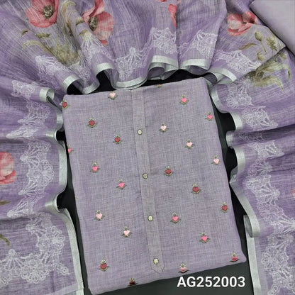 Lavender premium linen salwar material ag252003 Neidhal