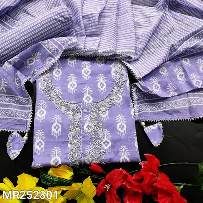 Lavender printed cotton salwar material mr252801-Neidhal