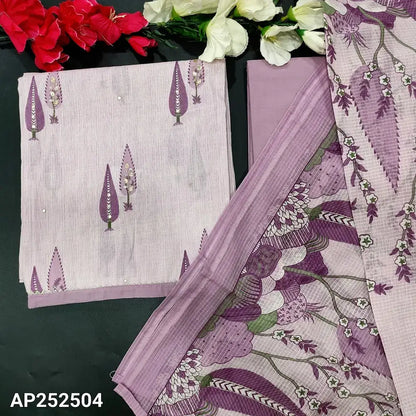Lavender printed pure cotton salwar material ap252504-Neidhal