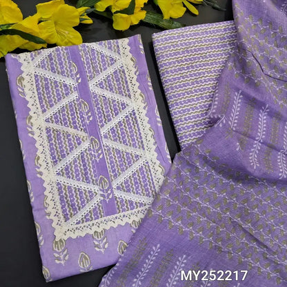 Lavender printed soft cotton salwar material my252217-Neidhal