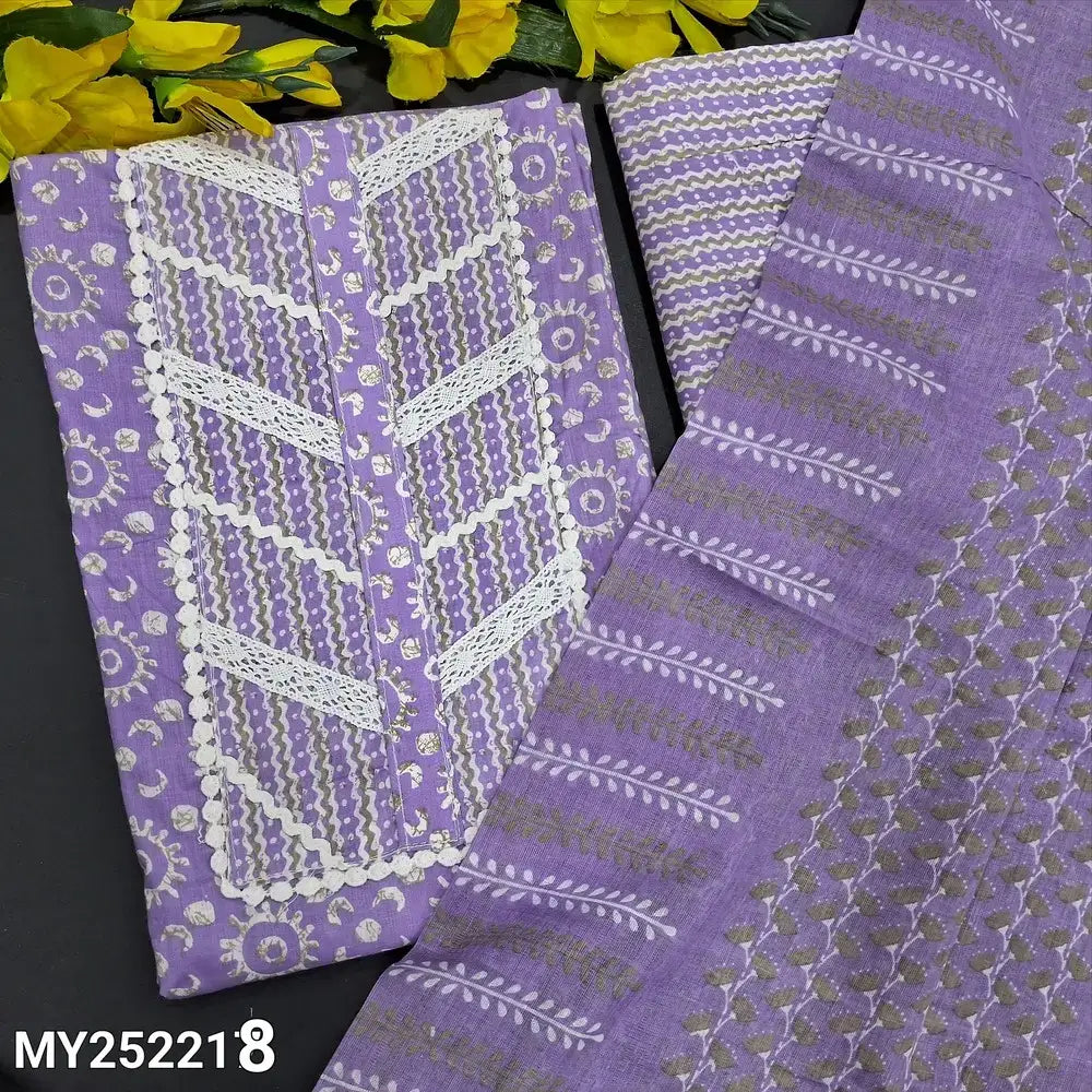 Lavender printed soft cotton salwar material my252218-Neidhal