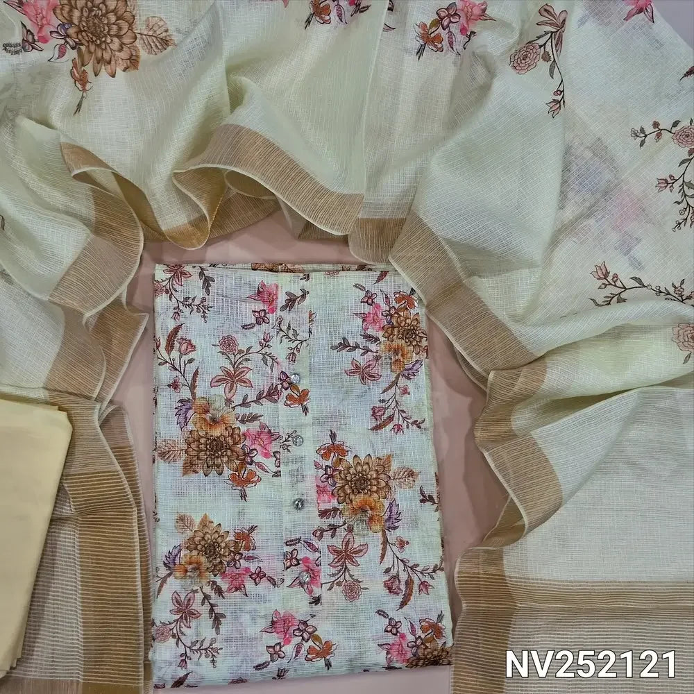 light green floral printed fancy kota silk cotton salwar material nv252121-Neidhal