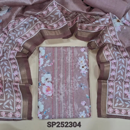 Light Mauve printed silk cotton salwar material SP252304-Neidhal