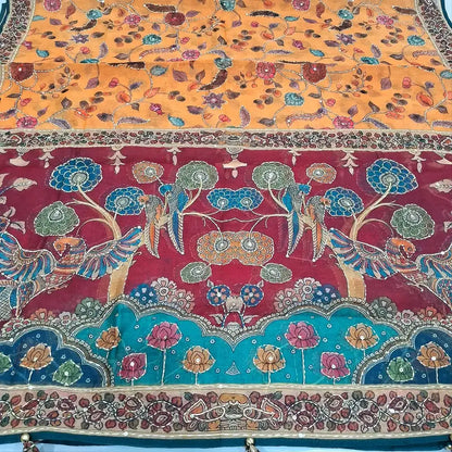 Maroon digital printed silk cotton salwar material my252201-Neidhal