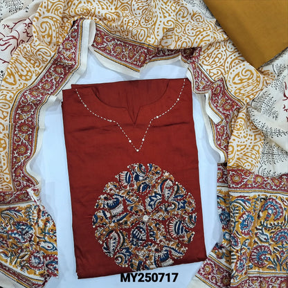 Maroon jam cotton salwar material my250717-Neidhal