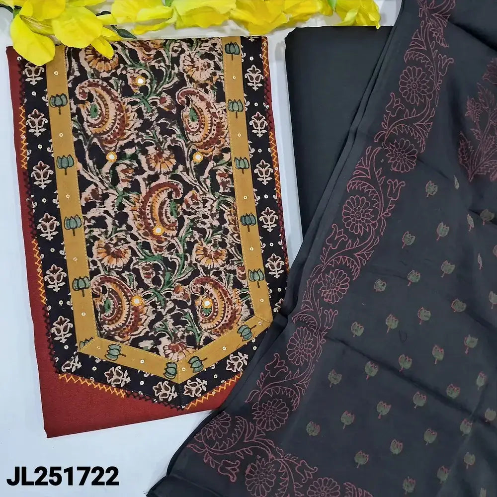 Maroon premium cotton salwar material jl251722-Neidhal
